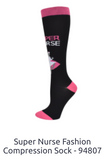 Super Nurse Fashion Compression Sock